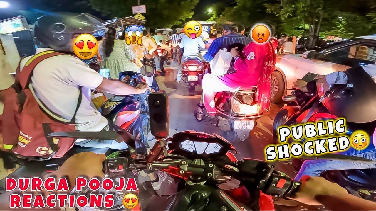 Superbike Ride Reactions🔥You Can’t Miss! Durga Puja 2025 Special 😍