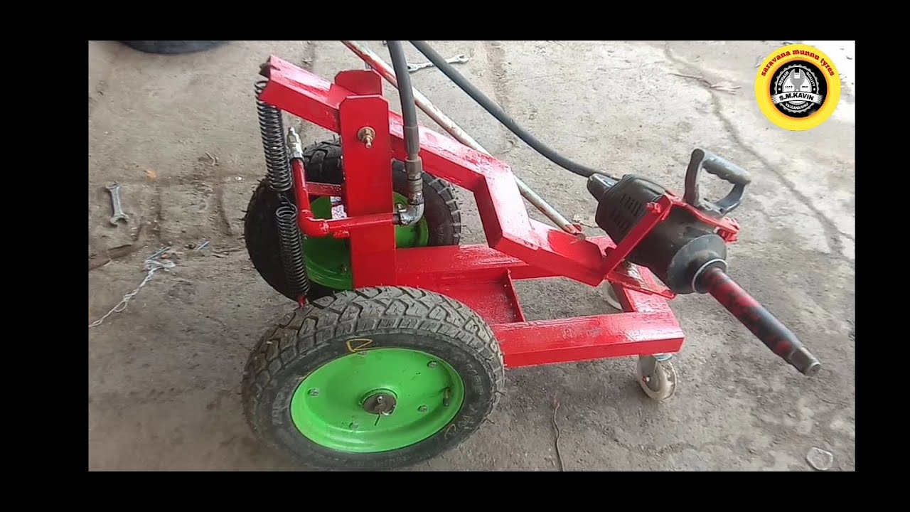 Air impact trolley stand || heavy vehicles