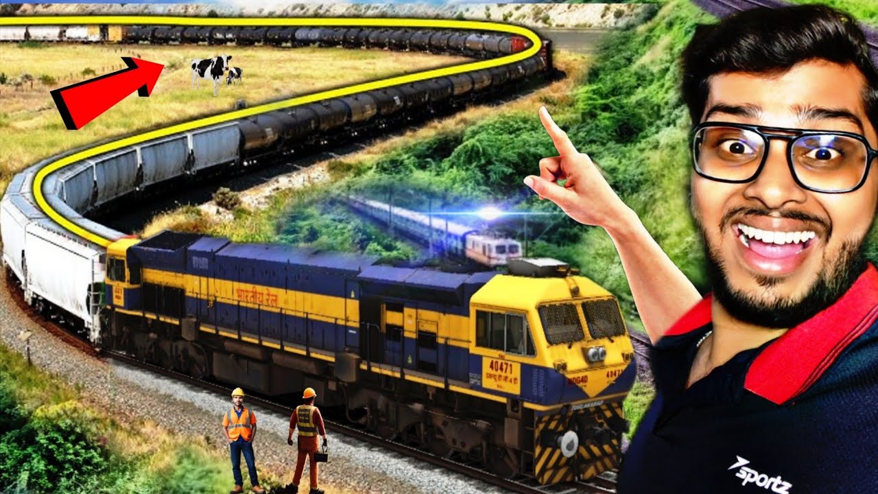 I DROVE 1000m LONG COAL TRAIN😱 || JET ENGINE LIKE EMD BEAST POWER