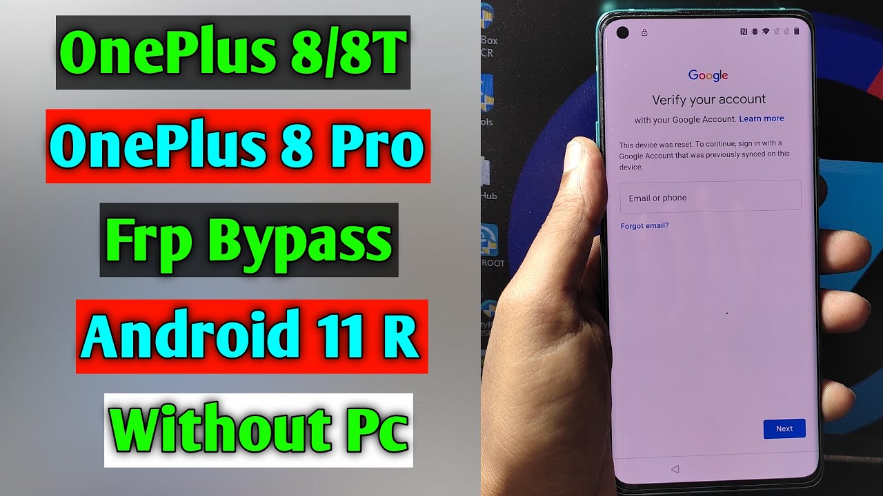 OnePlus 8/8T/8 Pro Frp Bypass/Forget Google Account Lock | Android 11 R | Without PC | Easy Method