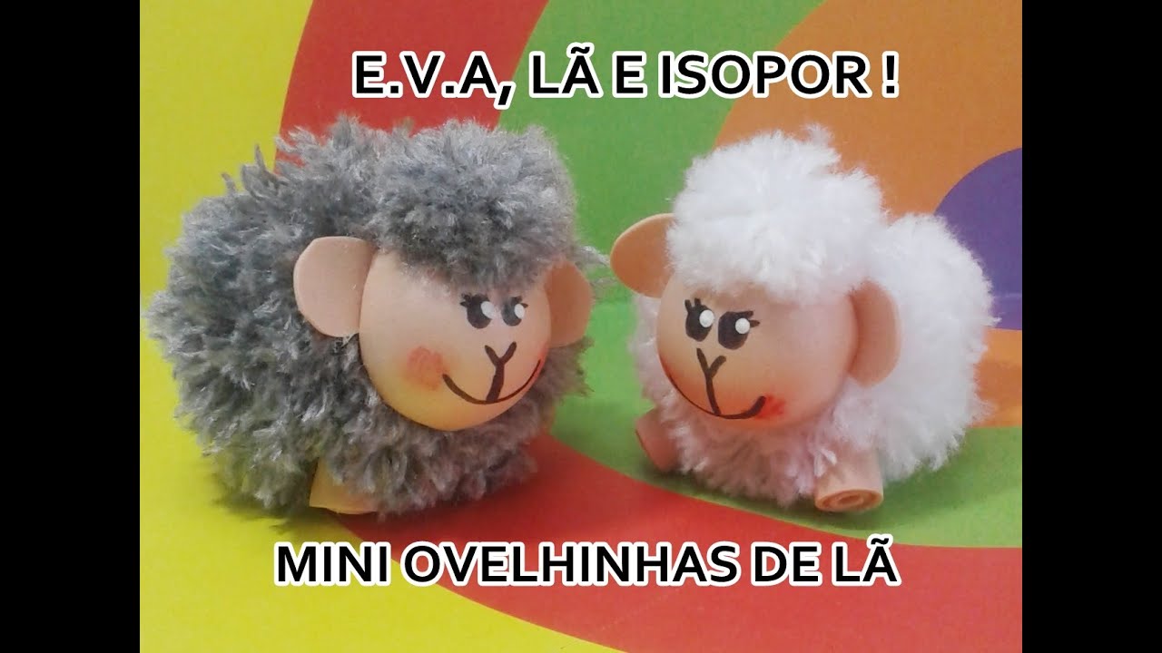 OVELHINHA DE LÃ - ótima ideia de lembrancinha,chaveiro...