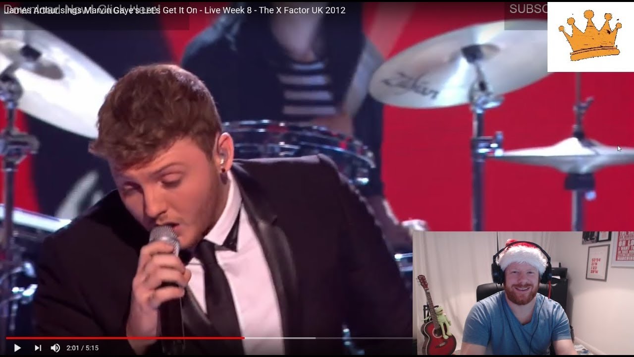 James Arthur sings Let's Get It On - Live Week 8 - The X Factor UK 2012 | PW Reaction |
