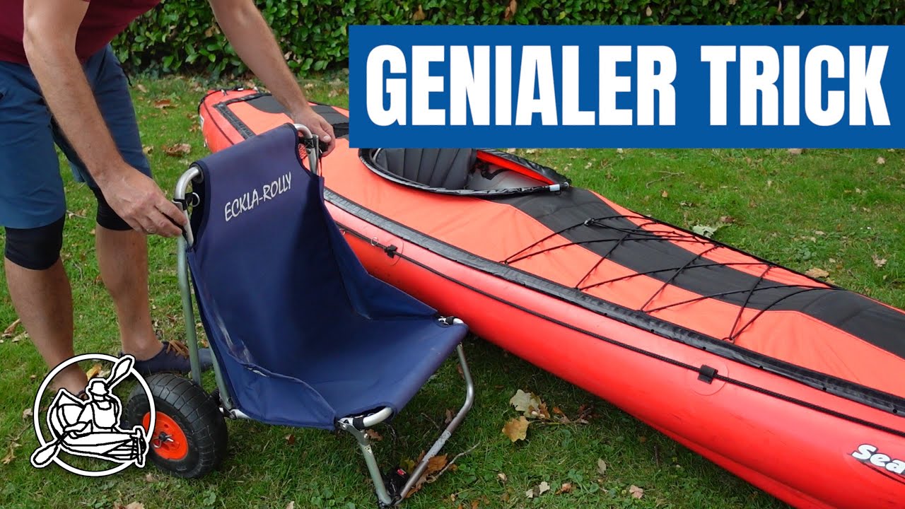 Der Beach Rolly als Kajakwagen - dem Flussfahrer sein Paddelquickie #1