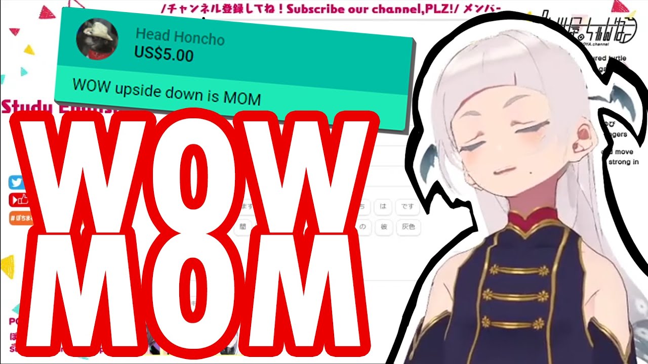 [English Study] Pochi-sensei Learned that WOW flipped is MOM!