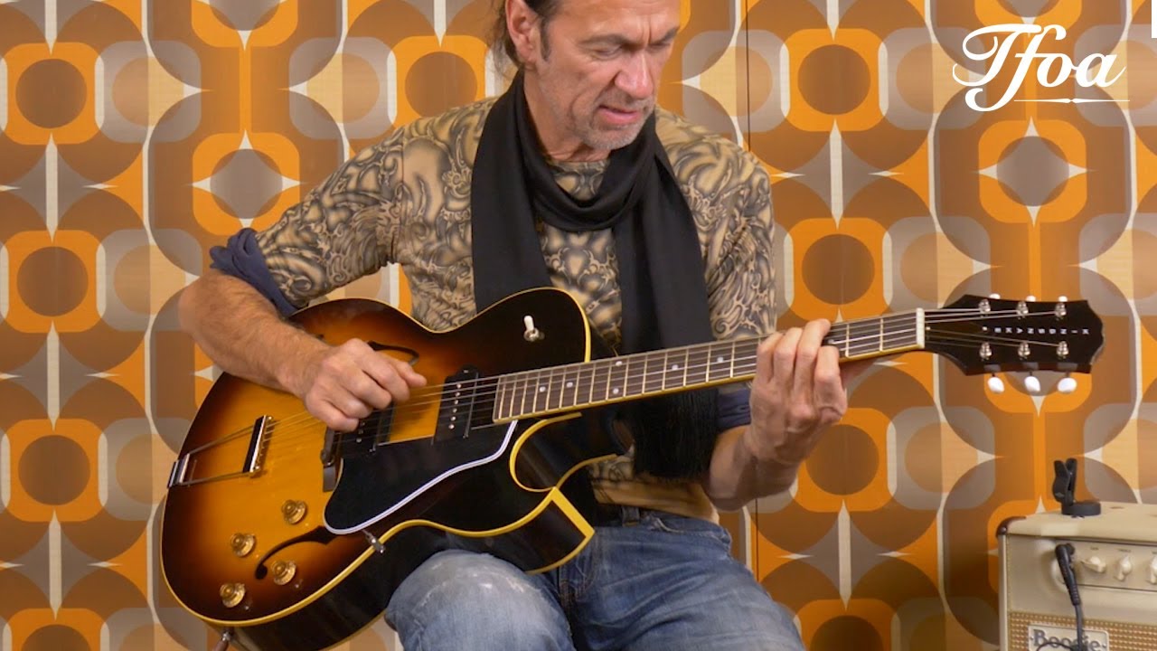 King Snake Curtis Deep Body Tobacco Sunburst played by Erwin van Ligten | Demo @ TFOA