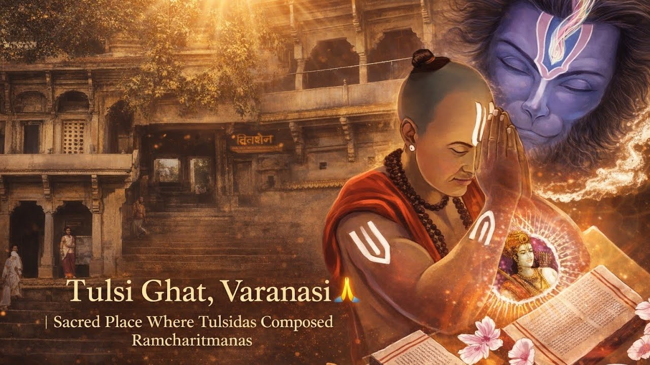 Tulsi Ghat, Varanasi| Sacred Place Where Tulsidas Composed Ramcharitmanas #aaosaibijlee #varanasi 