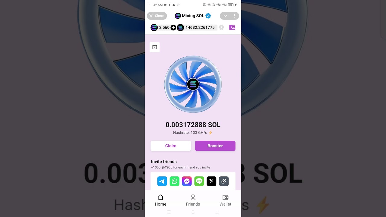 Mining SOL - Hash rate 103 GHz +  Free + Tricks + Try for FREE