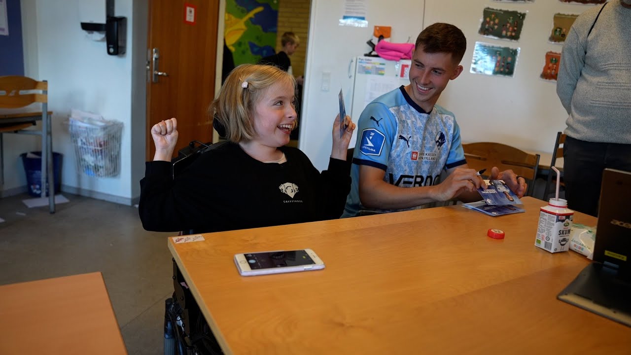 Lasse Berg besøger Blicherskolen