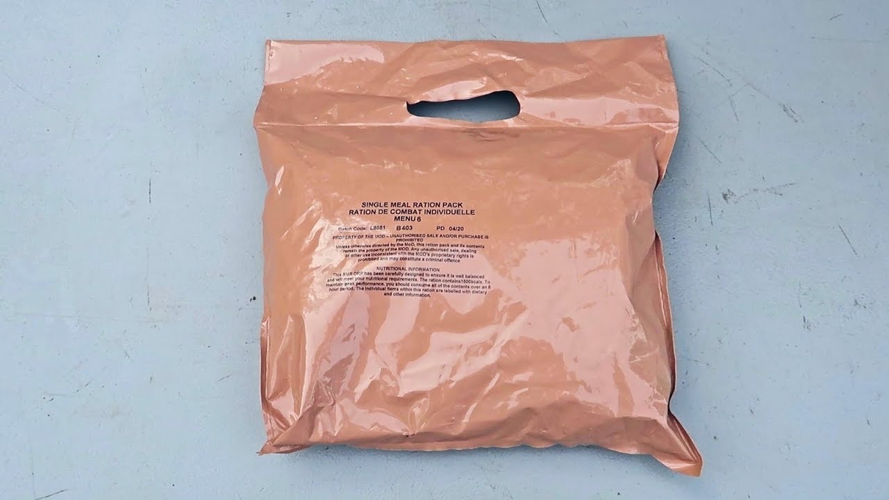 Testing British Single Meal MRE (Meal Ready to Eat)