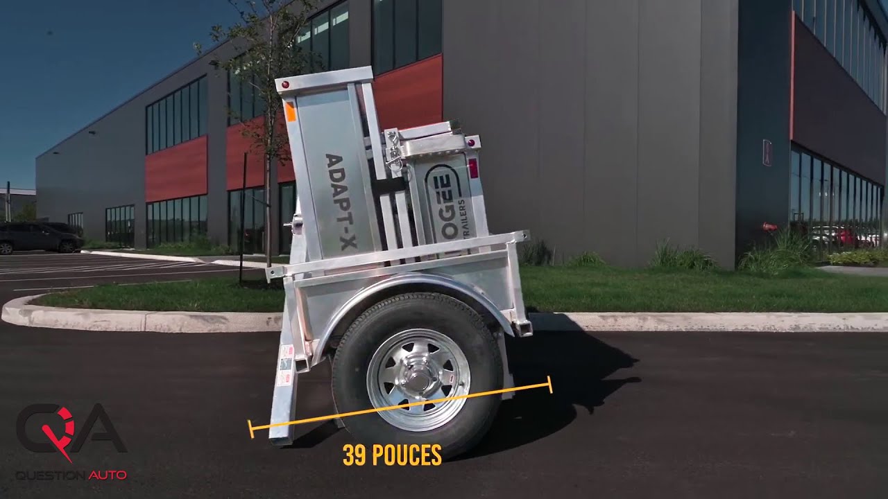 Remorque pliable : Économiser de l'espace à L'INTÉRIEUR de votre garage!