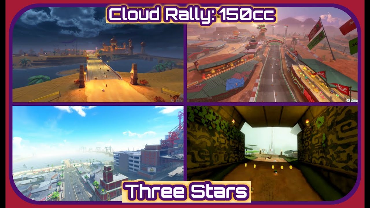 Mario Kart World - Cloud Rally: 150cc: Three Stars