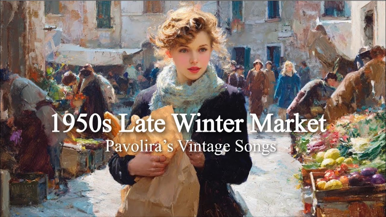 Trip to 1950s Late Winter Market | Nostalgic Vintage Songs