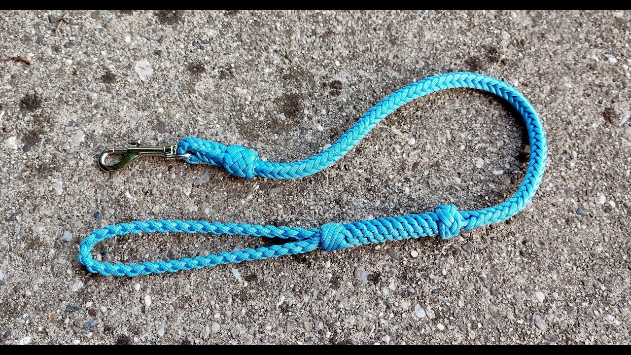 Fancy paracord dog leash