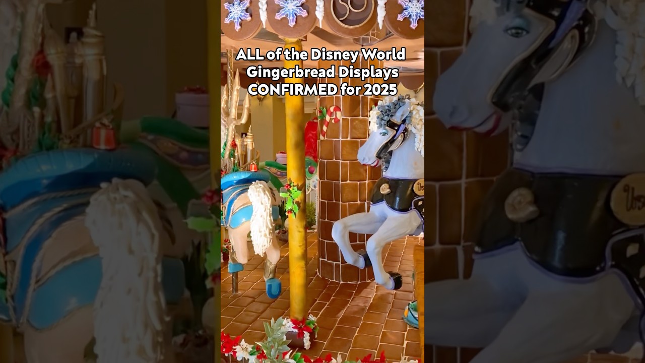 Disney World Gingerbread Displays CONFIRMED for 2025 🏠