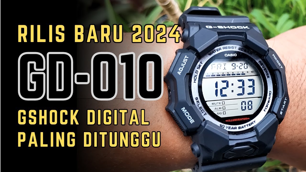 Review Casio G-Shock GD-010, Layar besar, Batere 10 Tahun, Ulasan jam paling dItunggu 2024? GD010