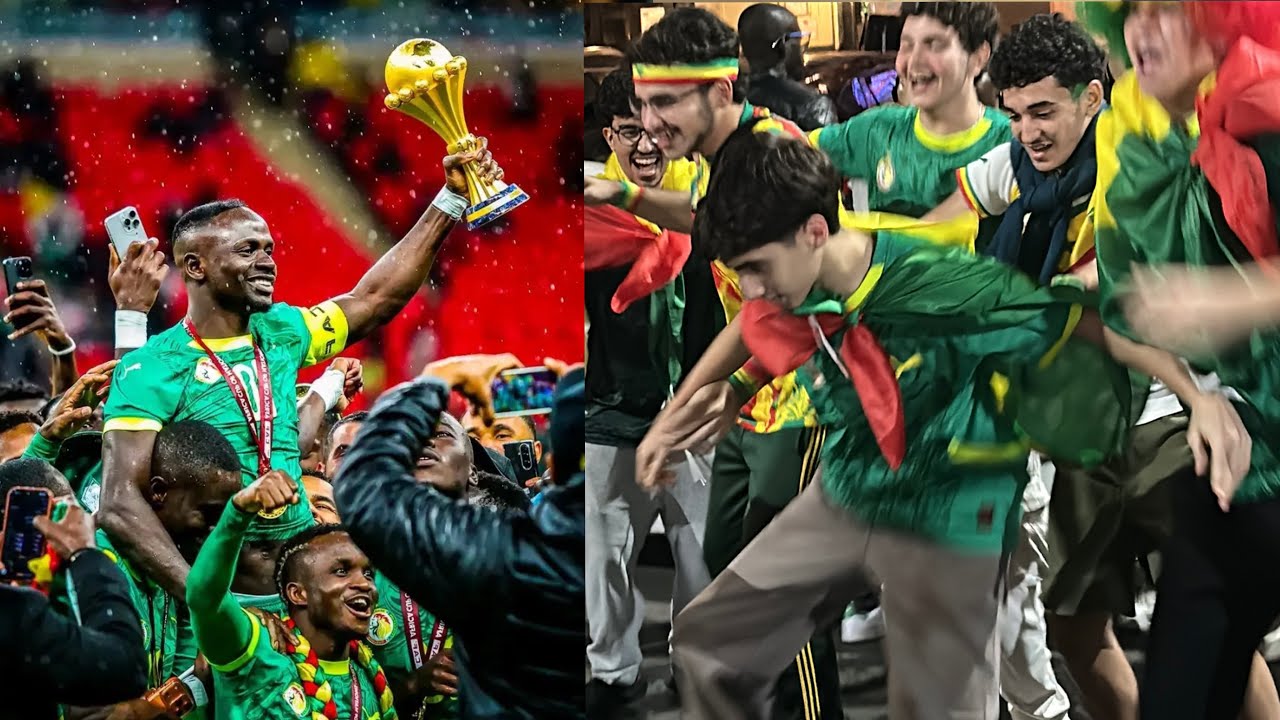 Decouvez l’ambiance explosive des Algériens après le but de Pape Gueye devant Sadio Mané 