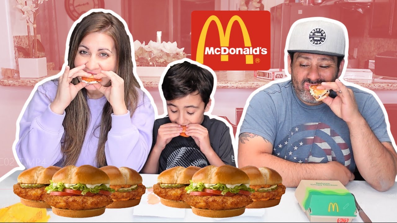 Trying McDonalds NEW CRISPY CHICKEN SANDWICHES Taste Test  | NEW McDonald's Chicken Sandwich Review