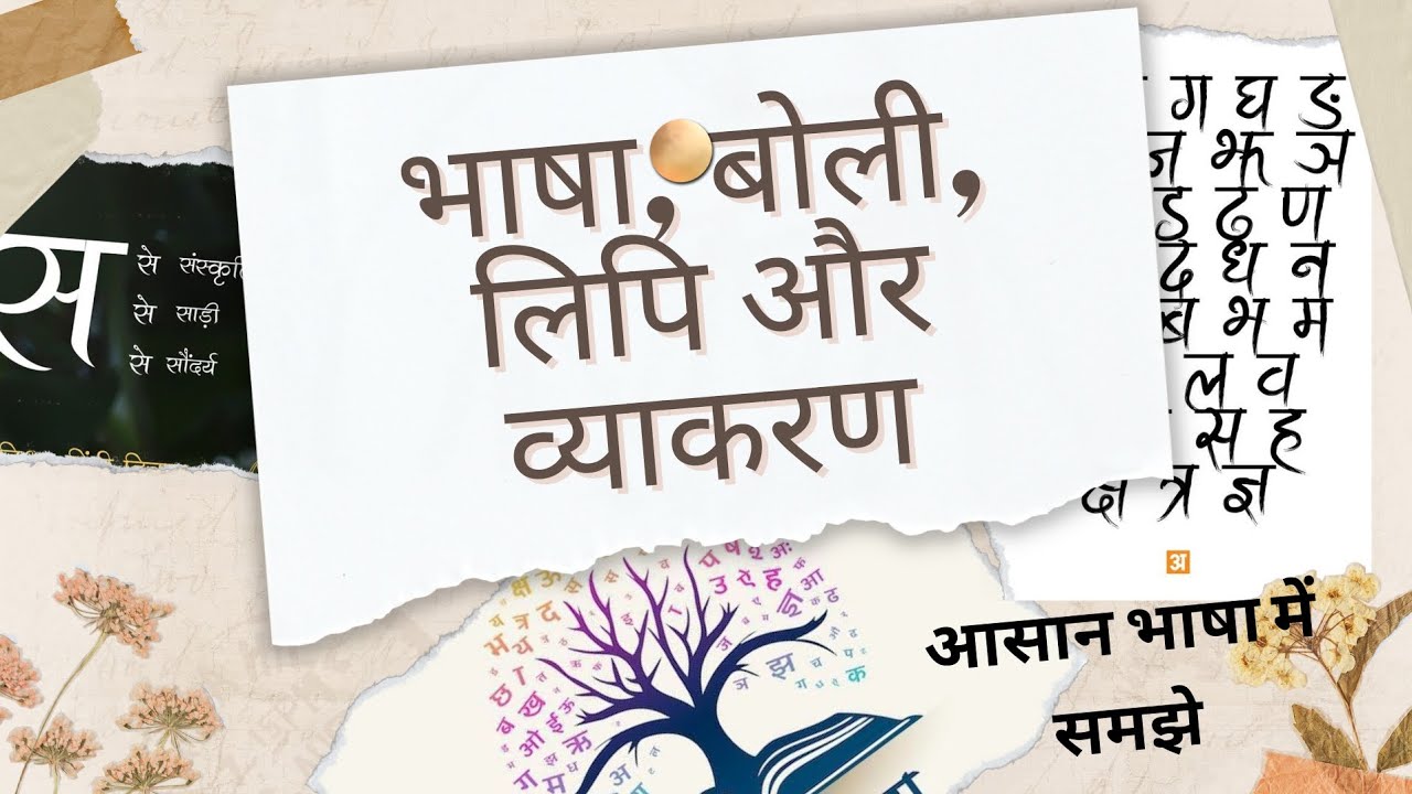 भाषा, लिपि, बोली और व्याकरण Language, script, Dialect & Grammar CBSE, DBSE Hindi CLASS, SCHOOL
