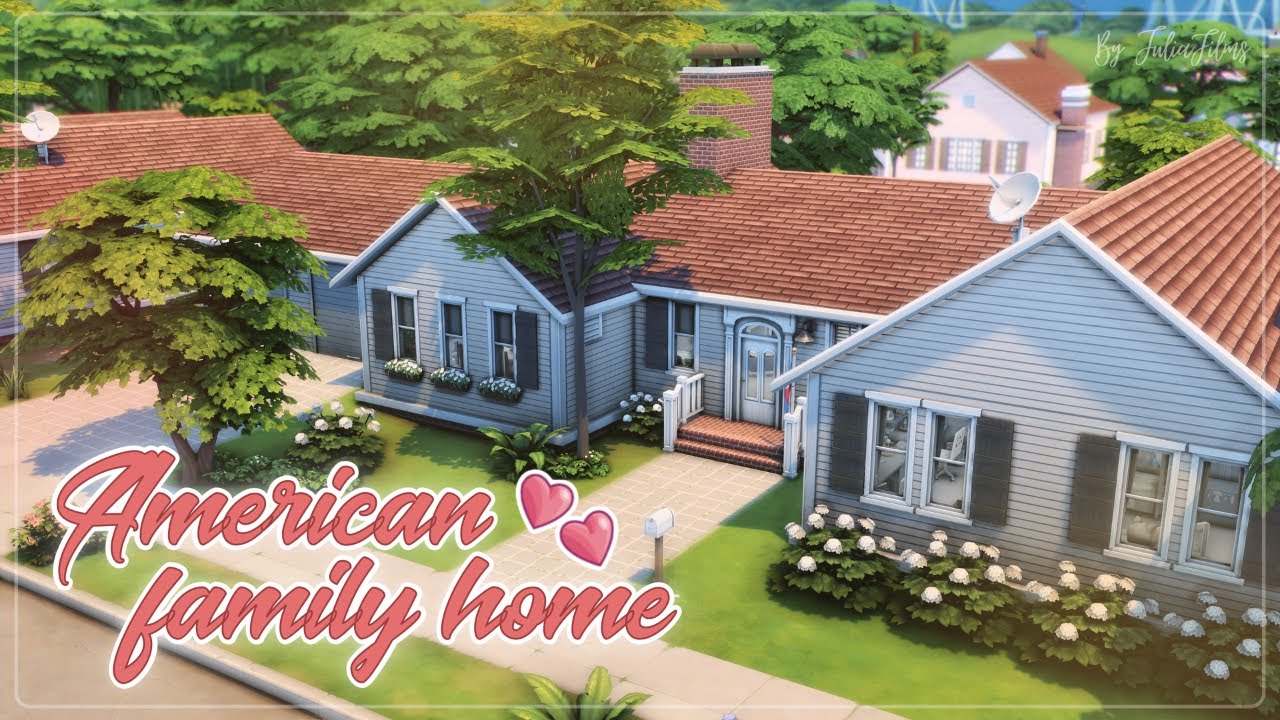 Американский семейный дом💕│Строительство│American Family Home│SpeedBuild│NO CC [The Sims 4]
