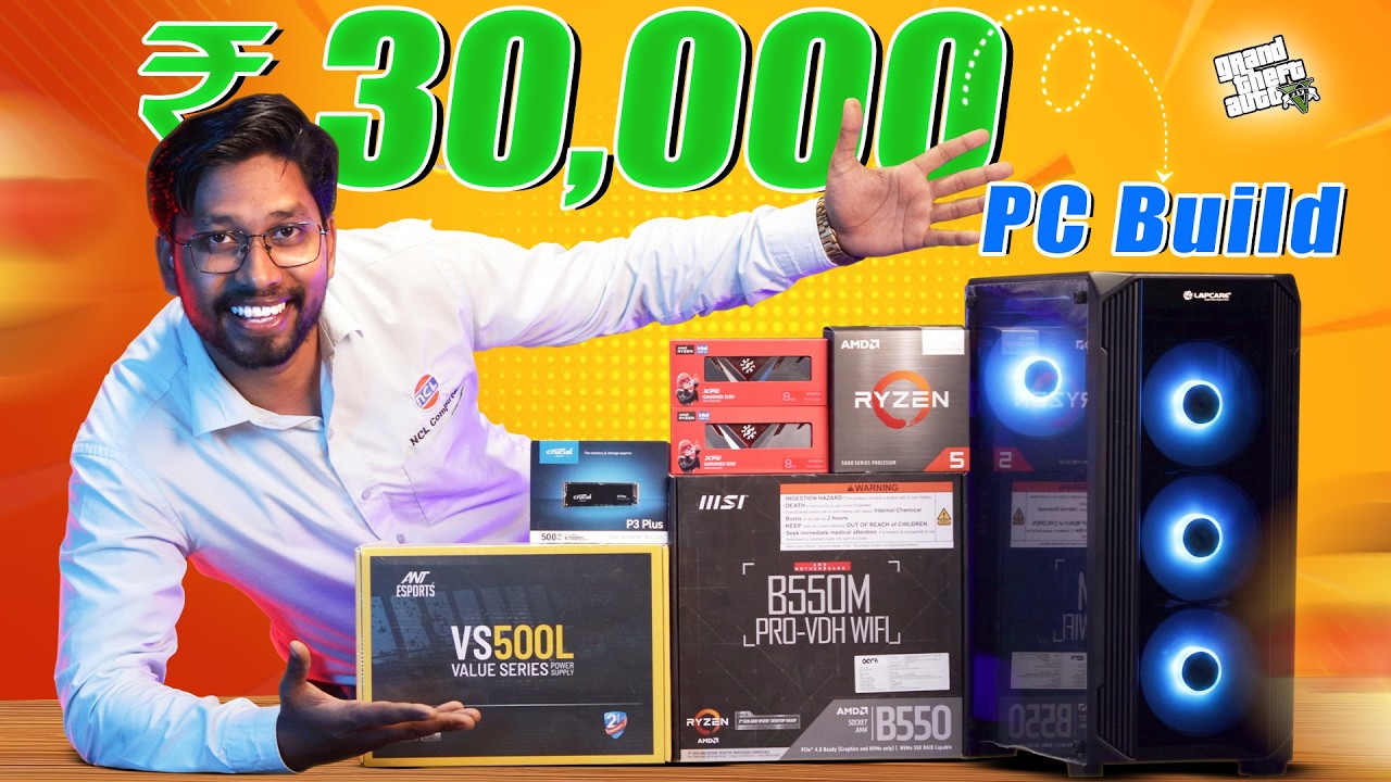 ULTIMATE Budget Gaming & Streaming PC Build🚀Ryzen 5 5600GT, B550M Under 30K😯1080p Gaming & Streaming