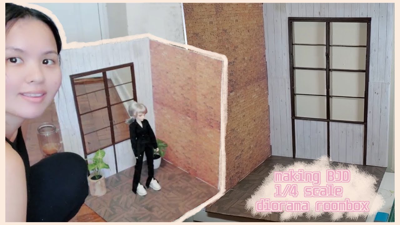 BJD crafts: making 1:4 scale diorama / roombox