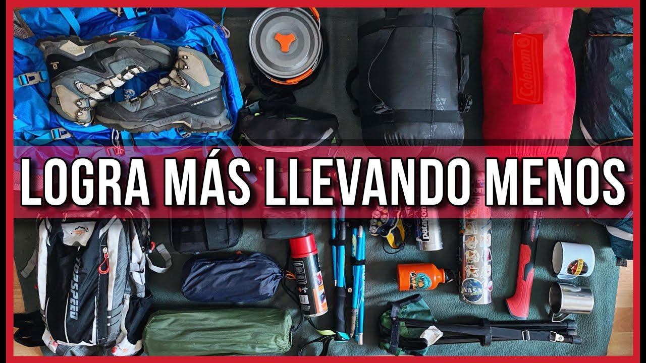 EQUIPO ligero de Camping para MONTAÑA l BOSQUE l PLAYA.