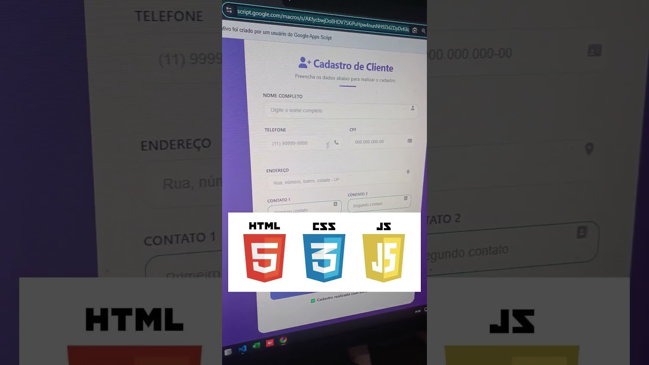 App Script + google planilhas