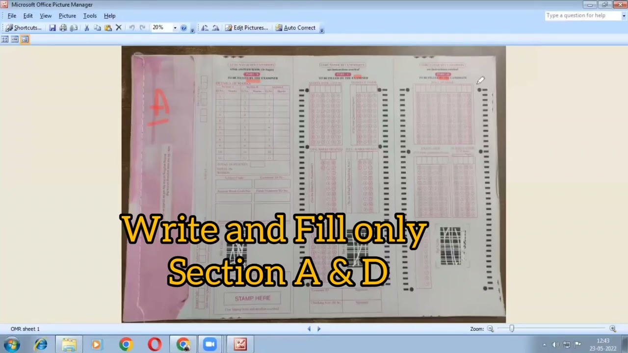 GNDU Examination Answer Sheet   ।Offline Exams ।June 2022