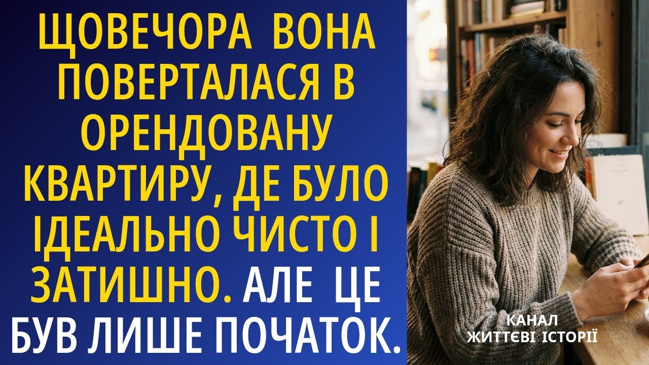 Щовечора вона поверталась в орендовану квартиру, де було ідеально чисто і затишно