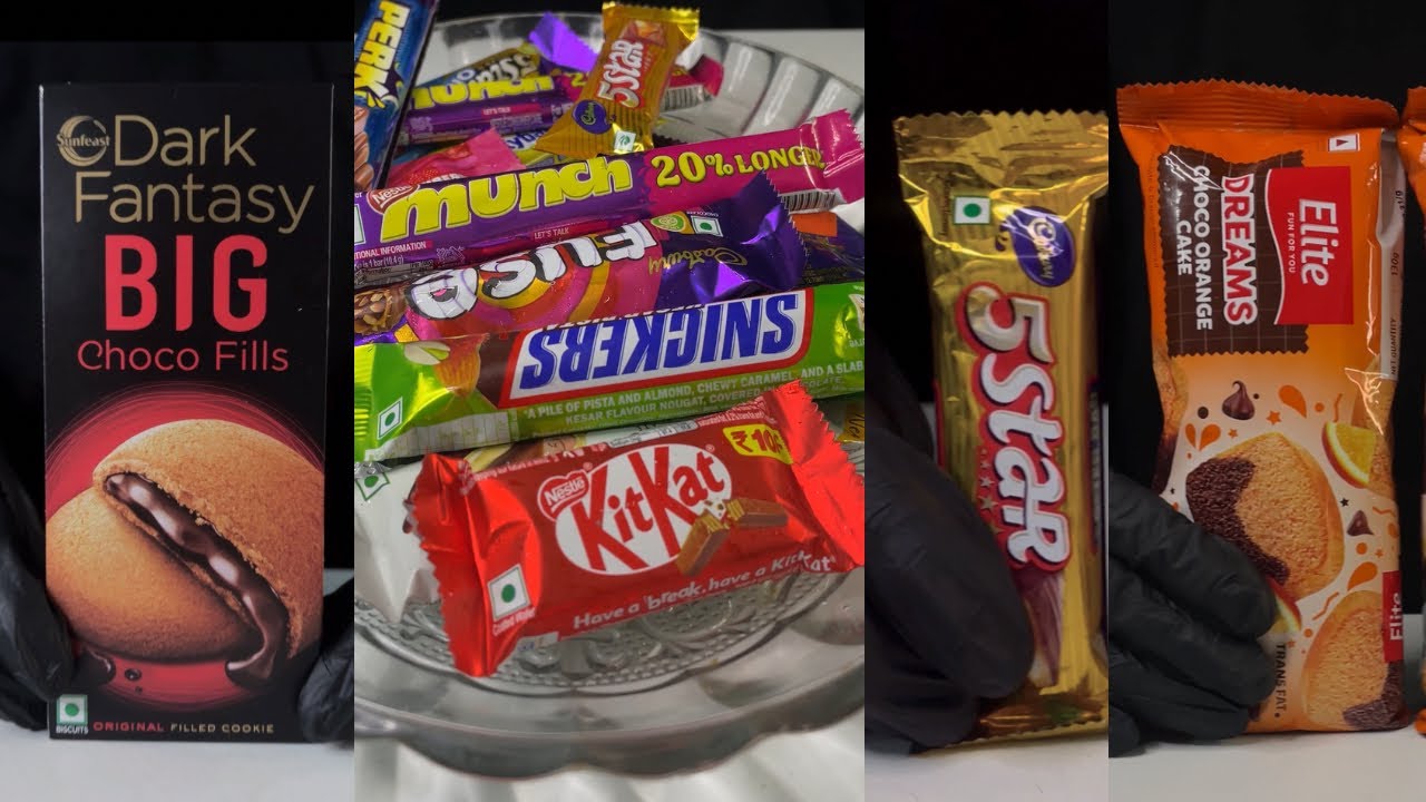 Dark Fantasy, 5 Star,Munch,Snickers Chocolates Milkshakes @IndianGreatKitchenASMR 