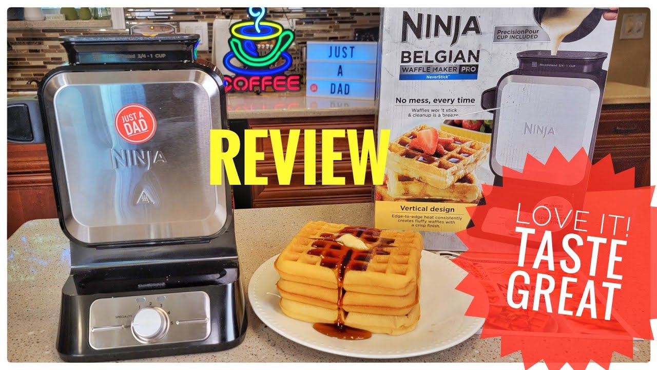 I LOVE Ninja Belgian Waffle Maker BW1001 Never Stick   How To Make Awesome Waffles!