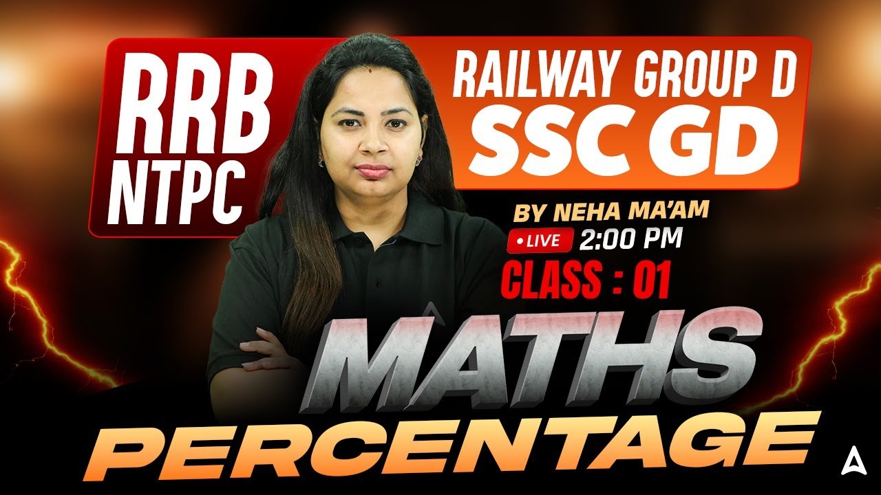 RRB NTPC / Group D / SSC GD Preparation 2026 | Percentage | Class #1 | Maths By Neha Ma'am