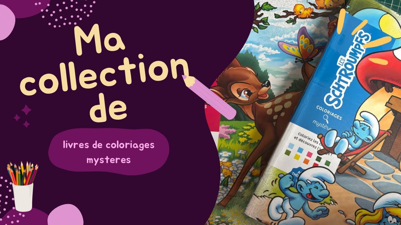 Ma collection de mes livres de coloriage mystère