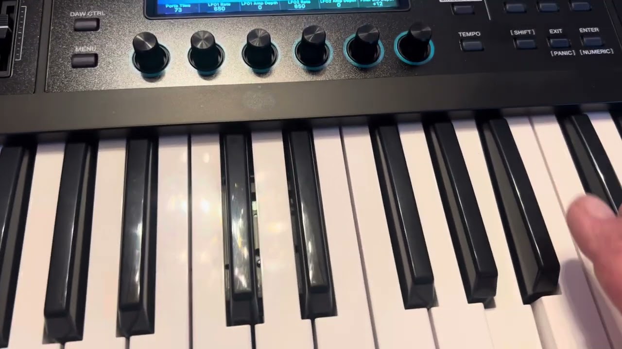 roland fantom 0 Layering sounds storing scenes. Great for gigs.