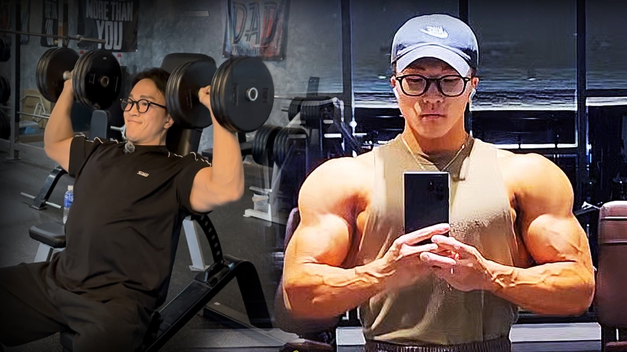 어깨 부상 후 벌크한 루틴 (+강아지 자랑) | 어깨 운동 