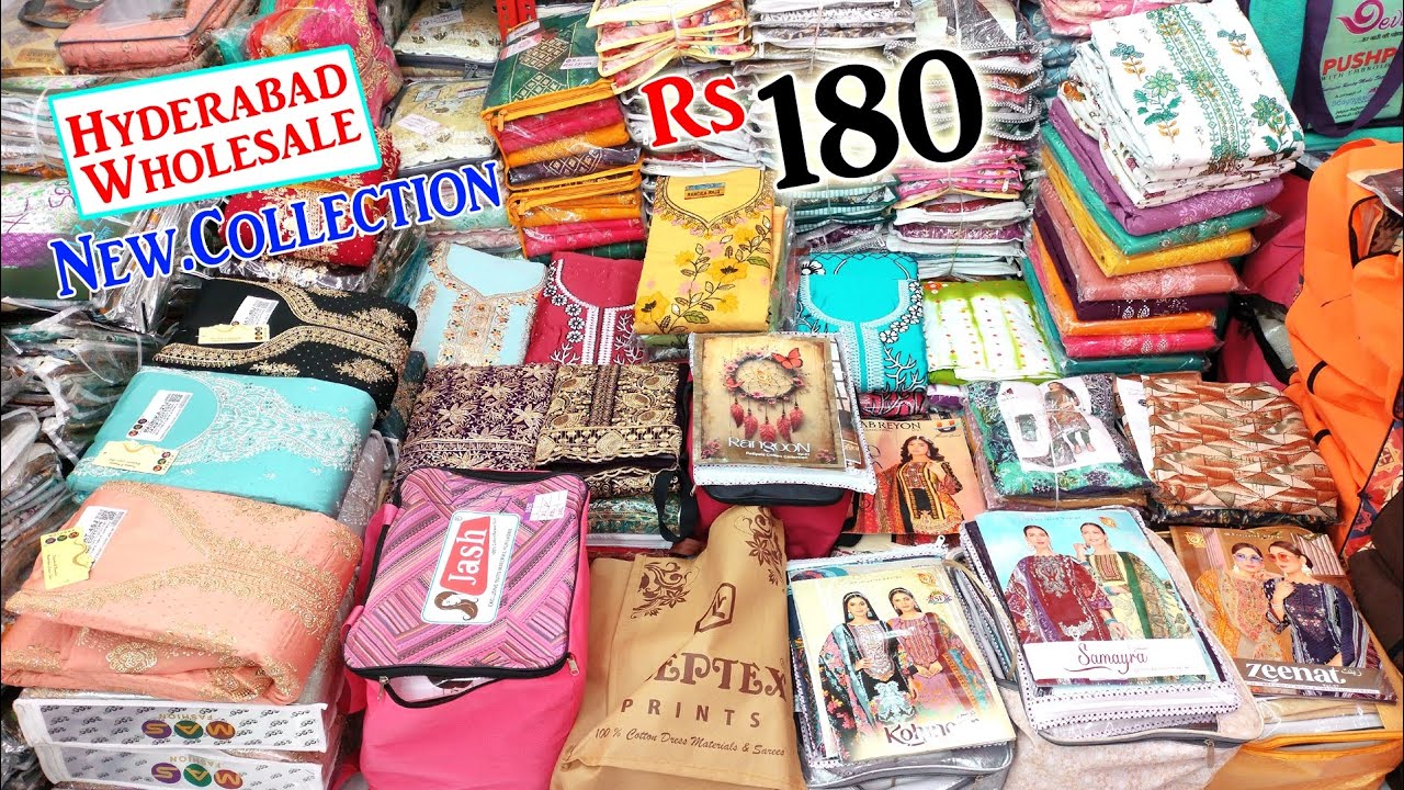 Hyderabad Wholesale |👌🤩👍| Rs.Rs.180 New Collection Suits || Zainab Suit House ||
