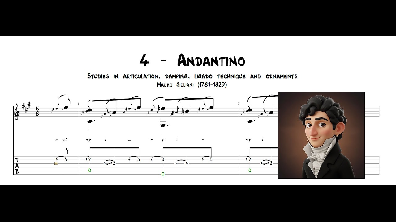 Mauro Giuliani Opus 1, Part Three | 4 - Andantino