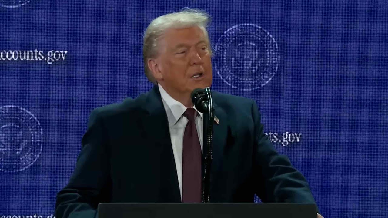 LIVE: President Donald Trump Delivers Remarks on Trump Accounts