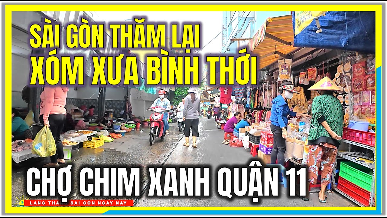 SÀI GÒN THĂM LẠI XÓM XƯA BÌNH THỚI | CHỢ CHIM XANH QUẬN 11 | CUỘC SỐNG CHỢ LỚN SÀI GÒN NGÀY NAY