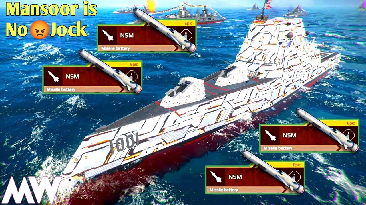 4x NSM On Mansoor is Just😎ILLEGAL!  Mansoor Isn’t a Joke With NSM is a Beast! Modern warships
