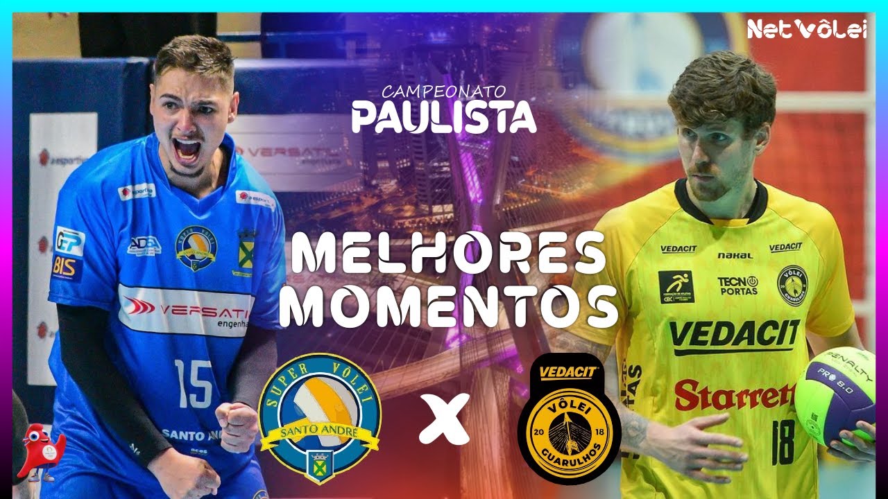 SANTO ANDRE vs VEDACIT GUARULHOS | Melhores Momentos | Paulista Masculino 2024