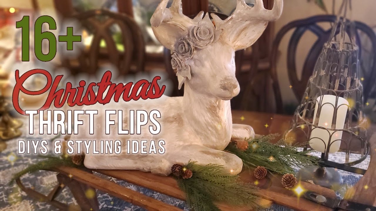 Christmas Thrift Flips • Vintage • Styled in My Home • Make New Decor Look Vintage • Raising Cain
