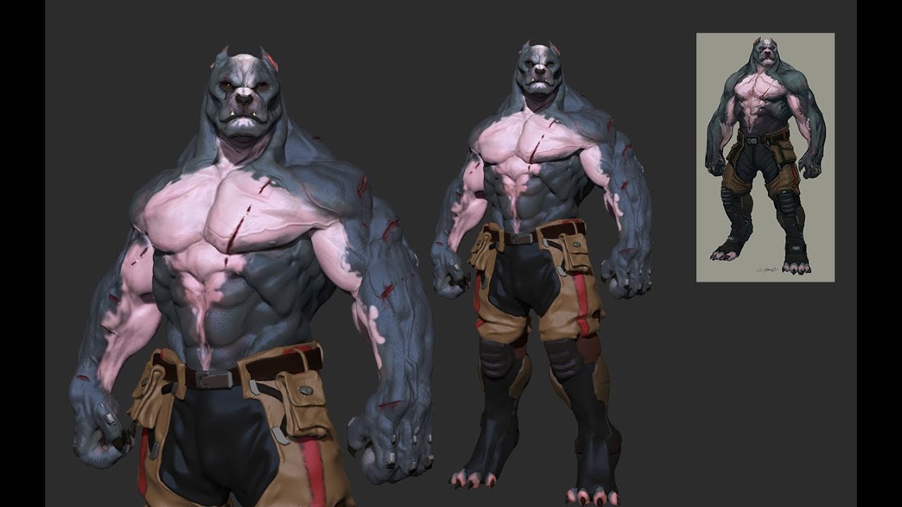 Military Pitbull - Speed Sculpt [Zbrush] FAN ART