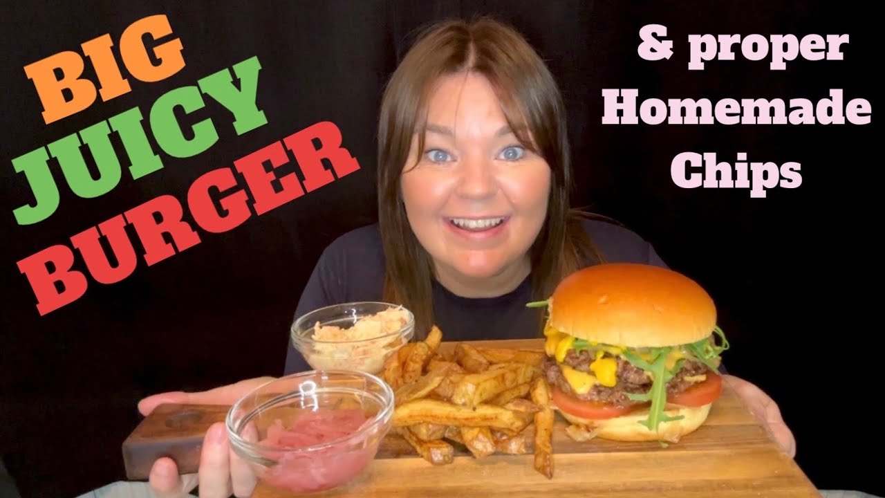 *BIG* *JUICY* *BURGER* made at home and proper 