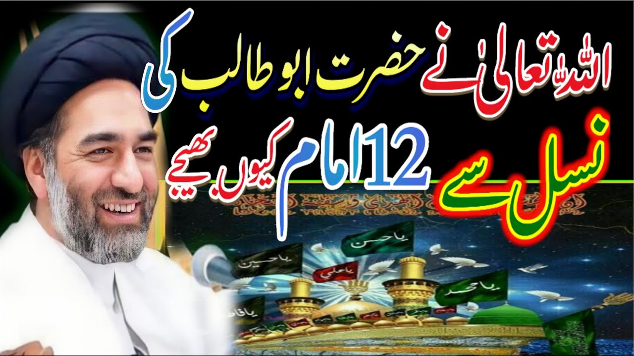 Allah ne Hazrat Abu Talib ki nasal se 12 imam q bhejy // allama Syed Ali Raza Rizvi // Majlis 2026