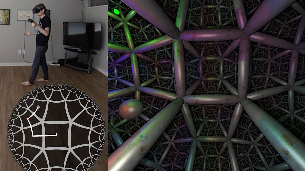 Non-euclidean virtual reality using ray marching