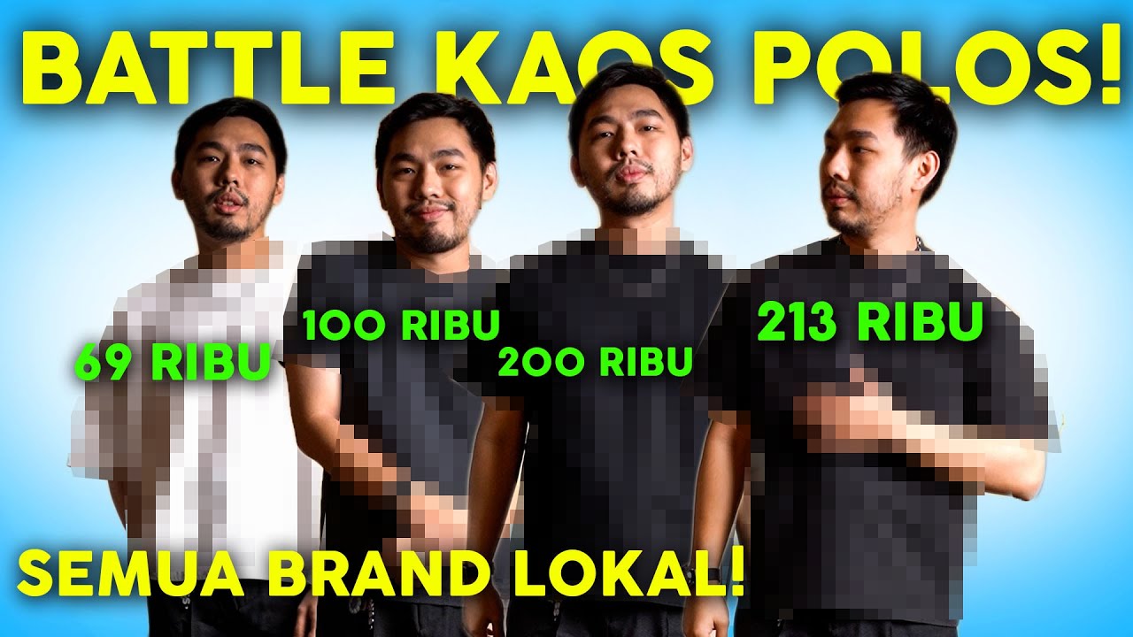 KAOS POLOS 69 RIBU VS 213 RIBU! BEDANYA KERASA BANGET?!