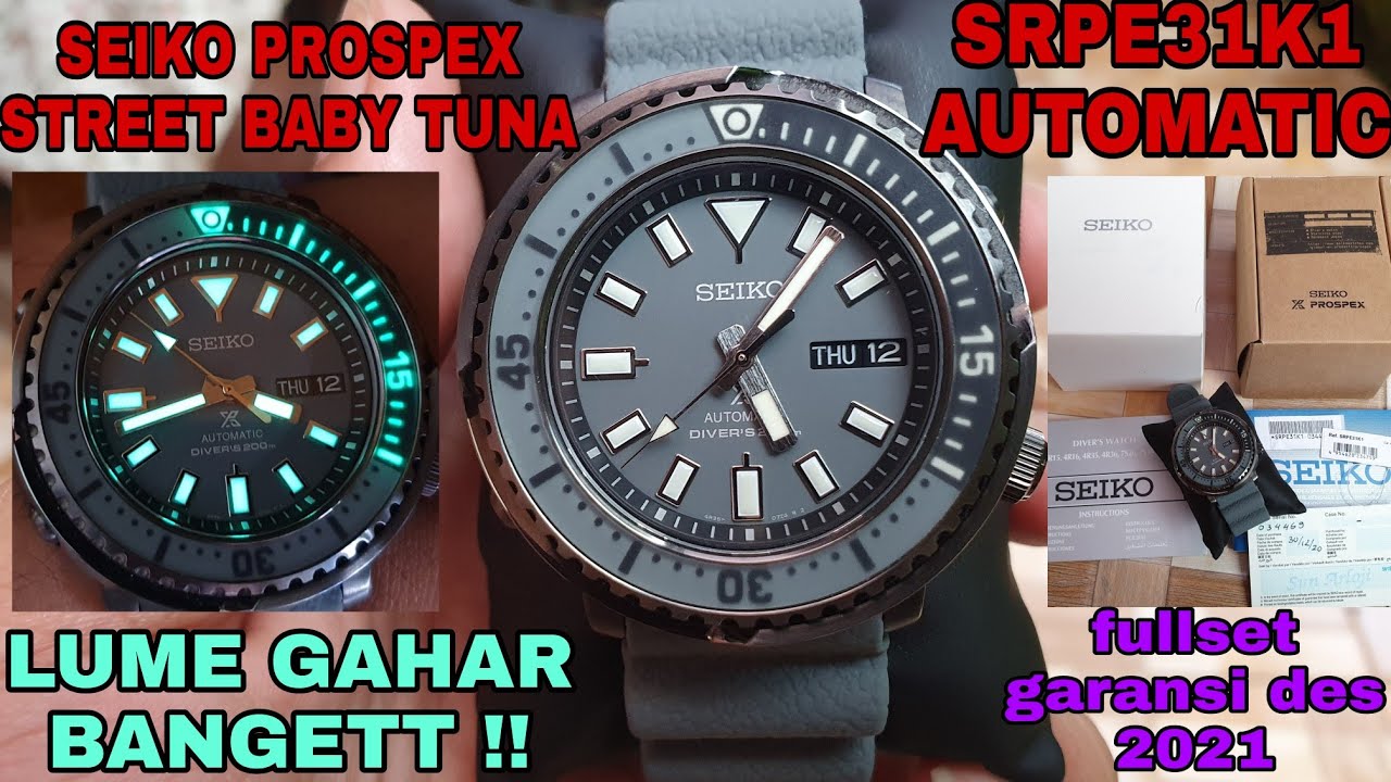 SOLD SEIKO PROSPEX STREET BABY TUNA SRPE31K1 AUTOMATIC 24JEWELS CAL 4R36 MULUS FOLLOW IG LakoneWatch