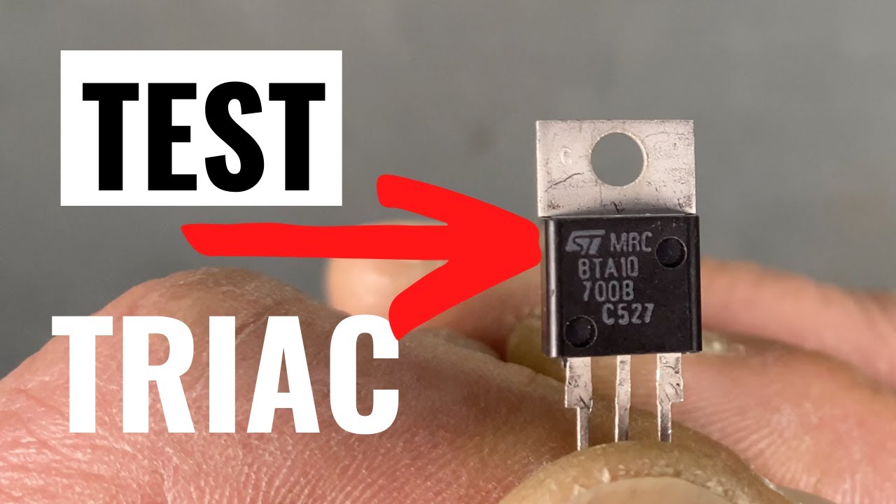 Come si controlla un TRIAC con il tester.