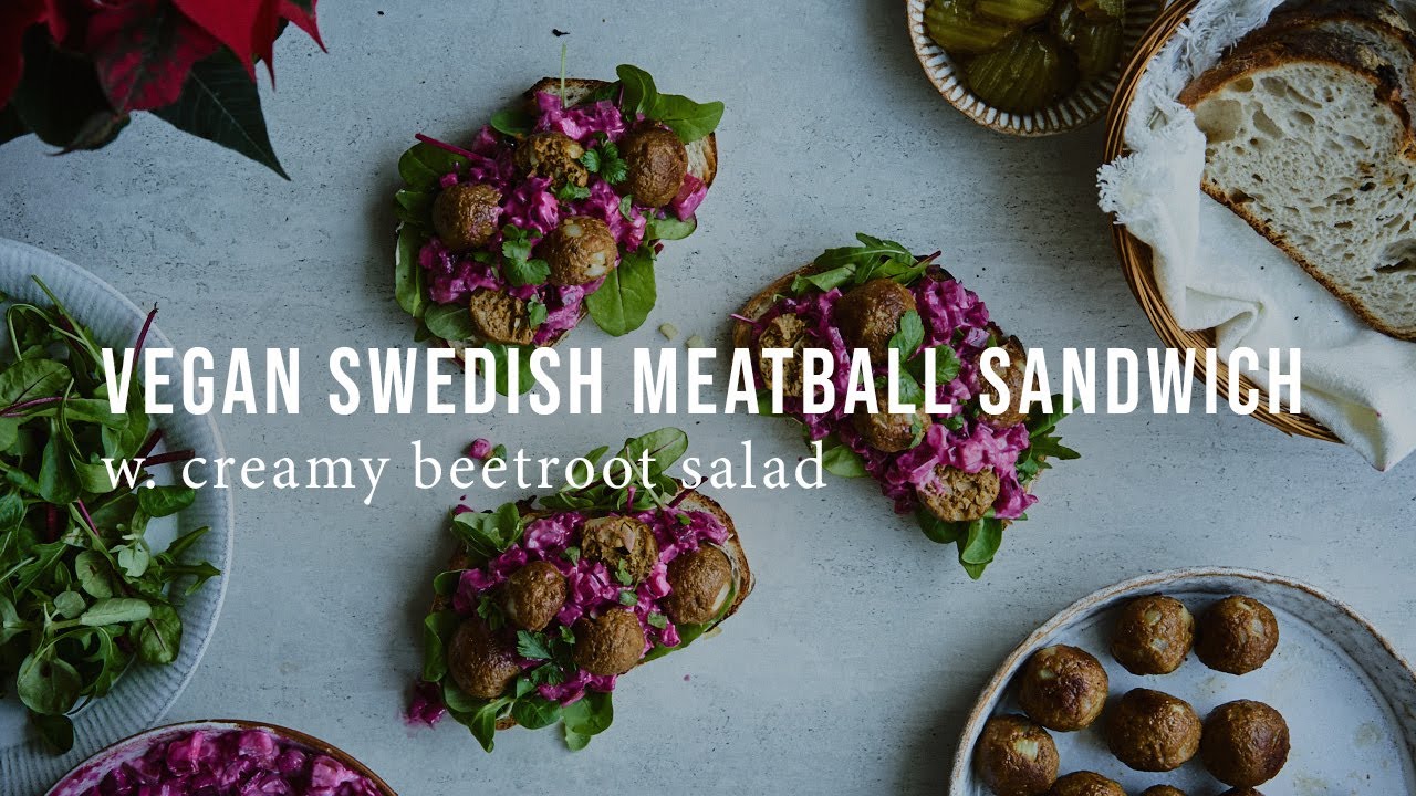 SWEDISH MEATBALL SANDWICH MADE VEGAN | Good Eatings